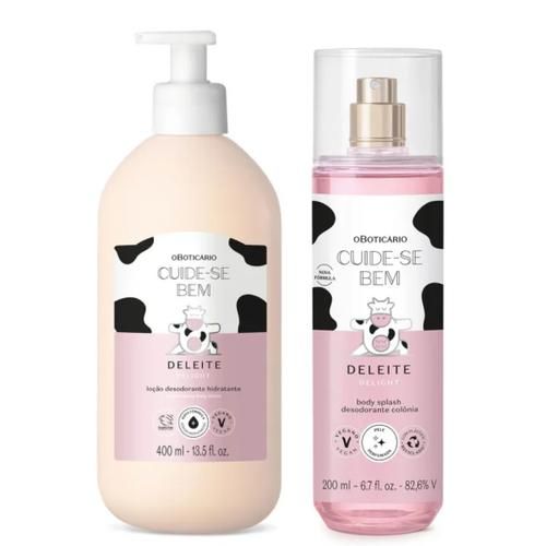 Kit Hidratante Cuide-Se Bem Deleite + Body Splash 200ml - O Boticário