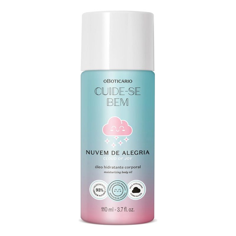 Cuide-se Bem Nuvem de Alegria Óleo Hidratante Corporal, 110ml